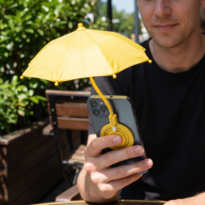 Magnetiskt mini-solskydd för mobiltelefon – utdragbar hållare för flexibelt solskydd på språng