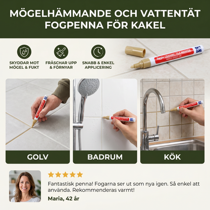 Mögelhämmande Och Vattentät Fogpenna För Kakel