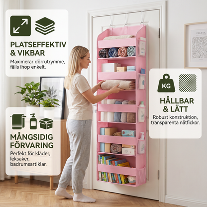 Hopfällbar Hängande Förvaringsorganisator För Dörren
