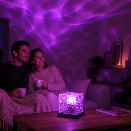 Aurora- och havsvågsprojektor med LED, 16 färger och fjärrkontroll
