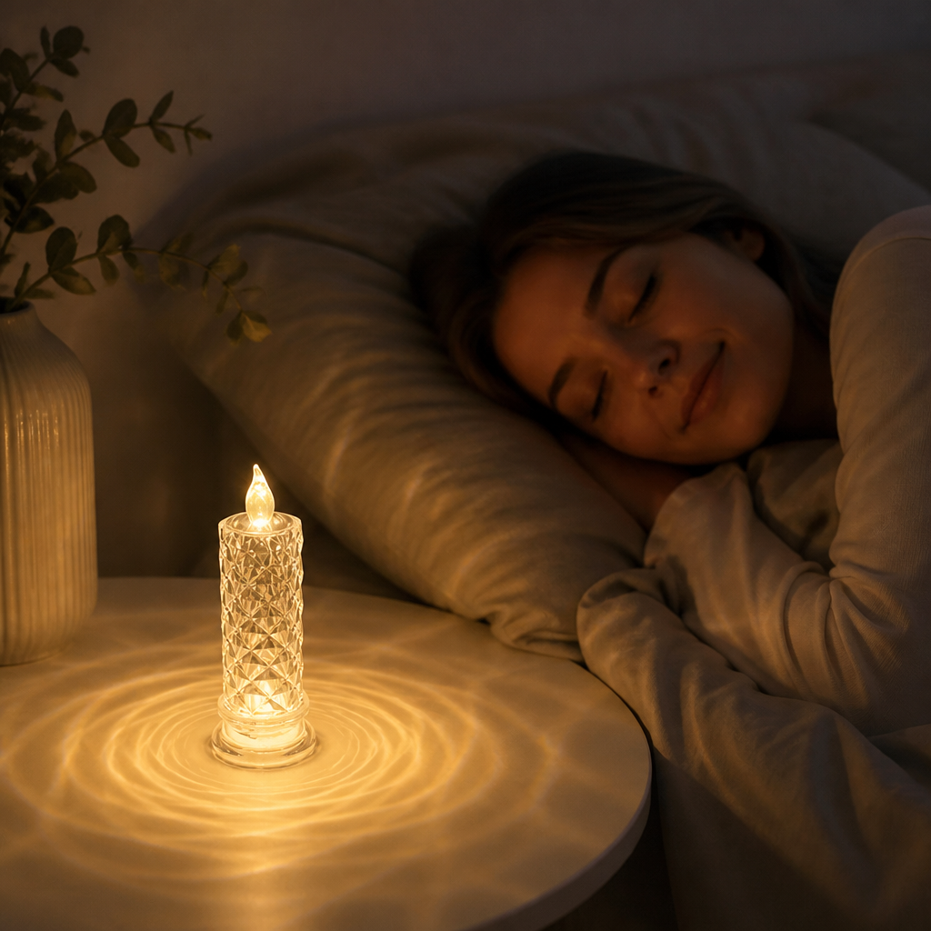 Flameless LED-ljuslampa – Mysig och dekorativ bordslampa