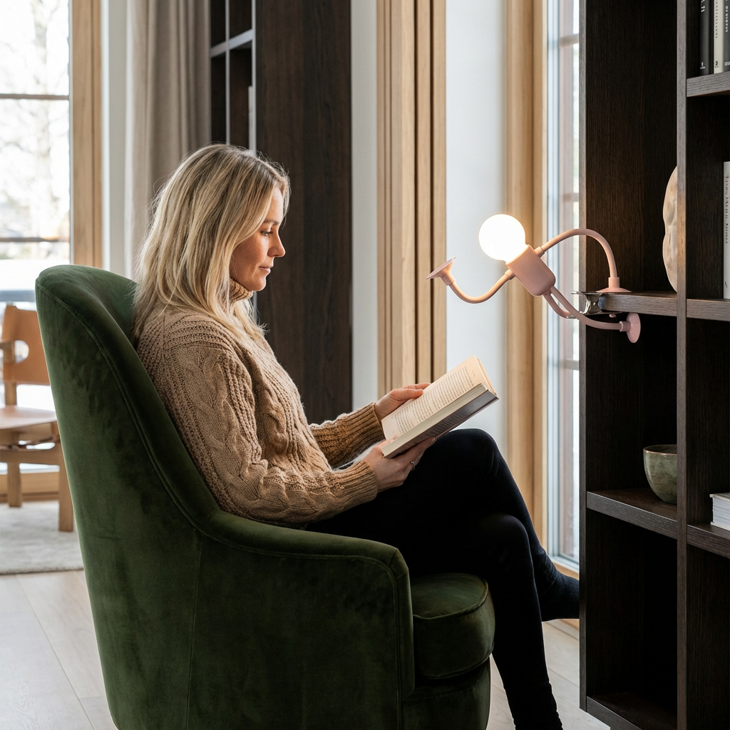LED-lampa med sugpropp – utbytbart och lekfullt designkoncept för dekoration