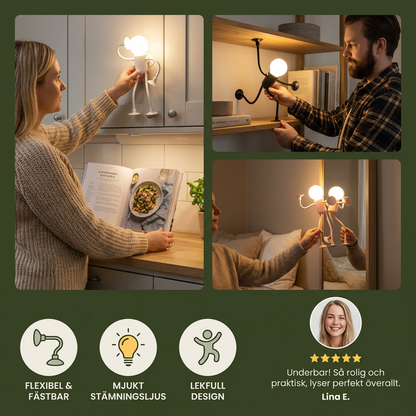 LED-lampa med sugpropp – utbytbart och lekfullt designkoncept för dekoration