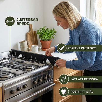 Expanderbart Spisskydd För Springor – Justerbart Skydd För Köksbänkar