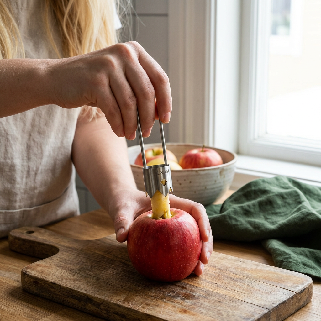 Stål Frukt Urkärnare – Multifunktionellt Verktyg För Att Lätt Ta Bort Kärnor Från Frukter Och Grönsaker