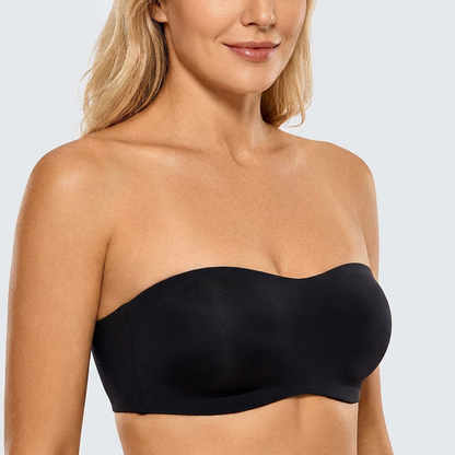 Trägerlös Bandeau Push-Up BH – Rutschfri, Stödjande & Sömlös för Maximalt Stöd