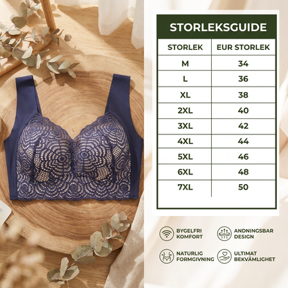 Sömlös Push-Up Komfort BH – Trådlös, Andningsbar & Formande för Naturligt Stöd