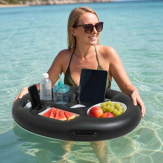 Inflatable Drink Holder – Multifunktionell Bricka för Drycker och Snacks