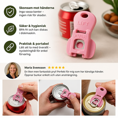 Kompakt Burköppnare – Lätt Öppning med Pålitligt och Dammskyddat Förslutning