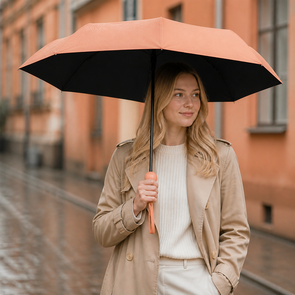 Lätt Mini Reseparaply Mot Sol – Får Plats i Alla Väskor