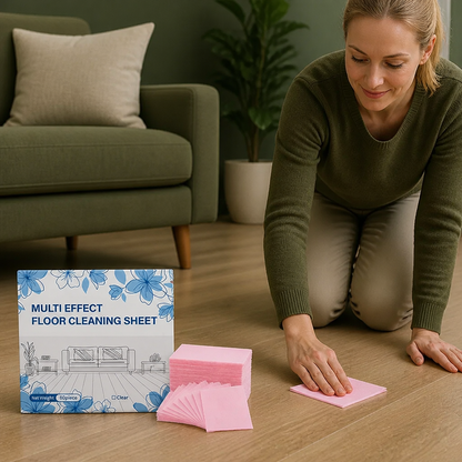 60-Pack Universella Golvrengöringsdukar för Trä, Kakel och Laminat