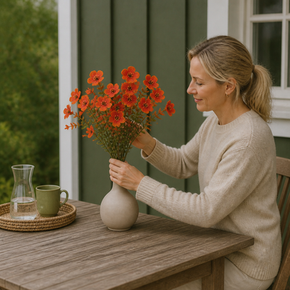 UV-Beständigt Konstgjort Höstblomsbukettset