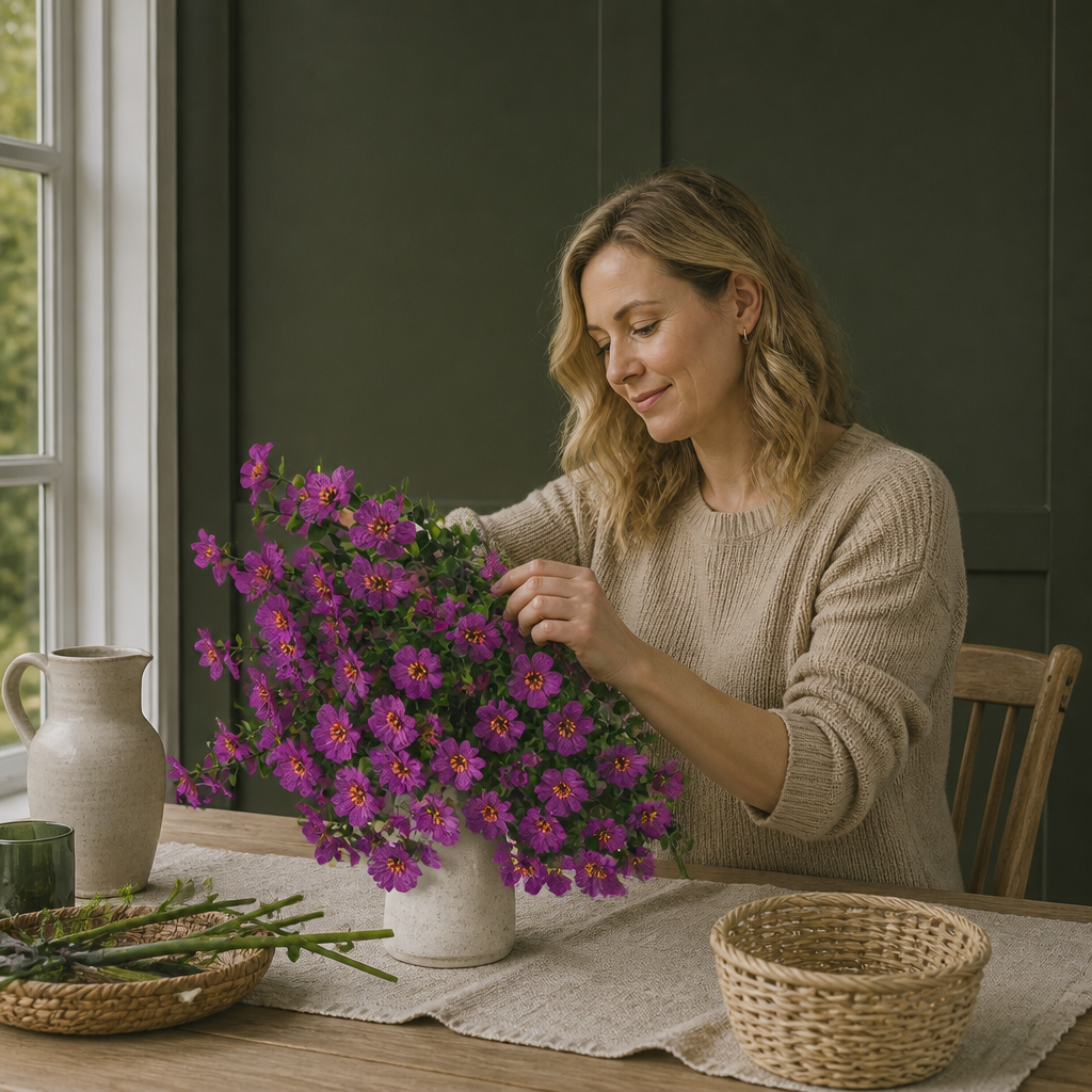 UV-Beständigt Konstgjort Höstblomsbukettset