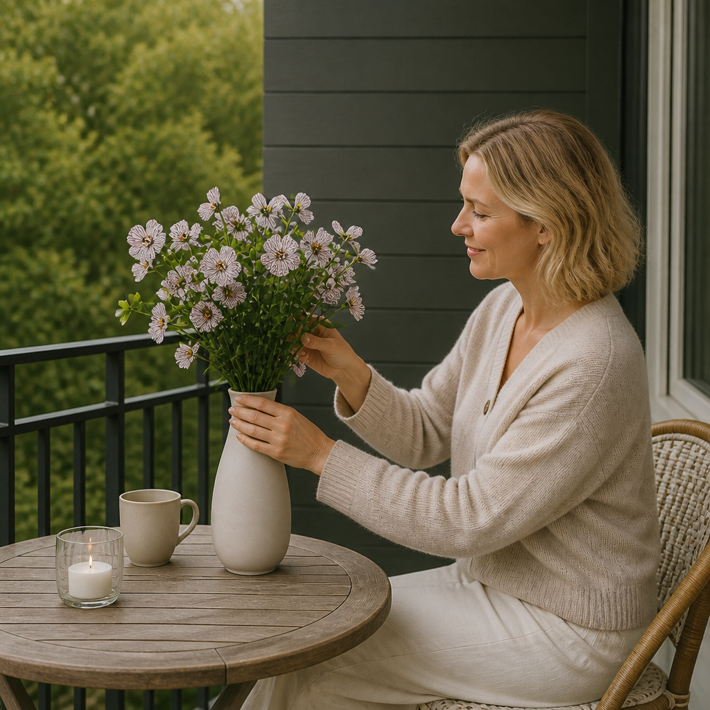 UV-Beständigt Konstgjort Höstblomsbukettset