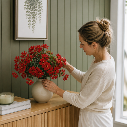 UV-Beständigt Konstgjort Höstblomsbukettset