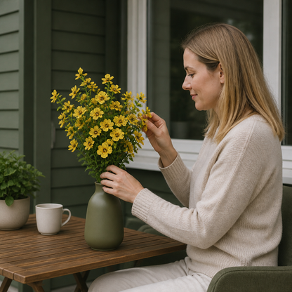 UV-Beständigt Konstgjort Höstblomsbukettset