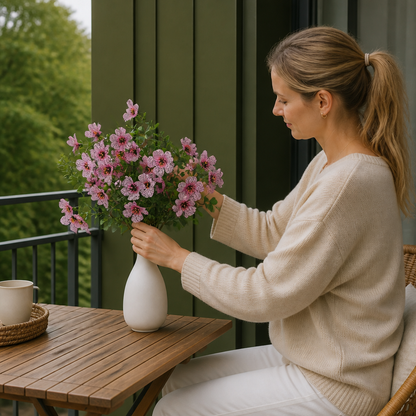 UV-Beständigt Konstgjort Höstblomsbukettset