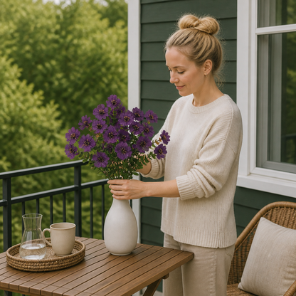 UV-Beständigt Konstgjort Höstblomsbukettset