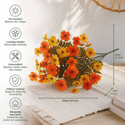UV-Beständigt Konstgjort Höstblomsbukettset