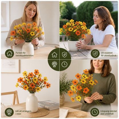 UV-Beständigt Konstgjort Höstblomsbukettset