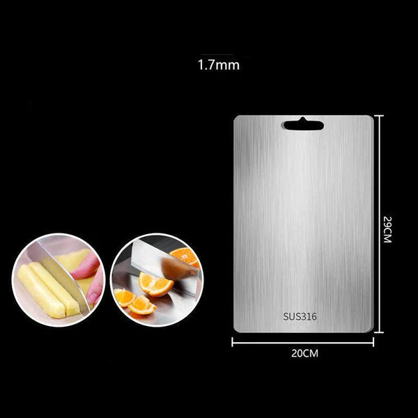 TitanPro – Högkvalitativ Skärbräda av Tyskt Rostfritt Stål