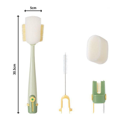 Praktisk 5-i-1 flaskrengörare