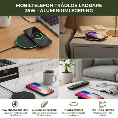 Trådlös Snabbladdningsplatta 30W För Smartphones