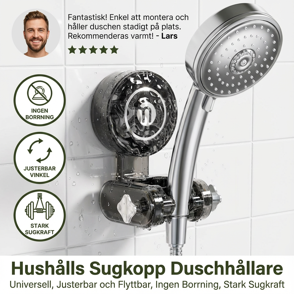 Rörligt Duschhuvudfäste