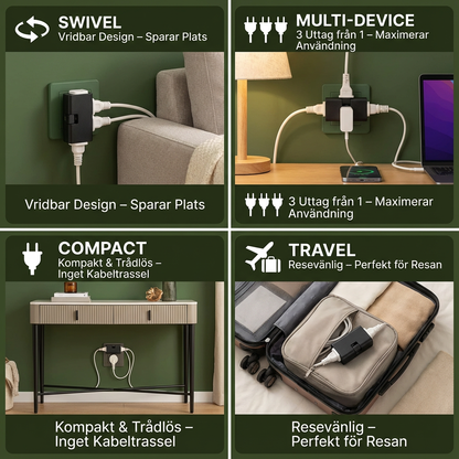 Flerfaldigt Vinkeluttag – Praktisk Lösning för Trånga Utrymmen