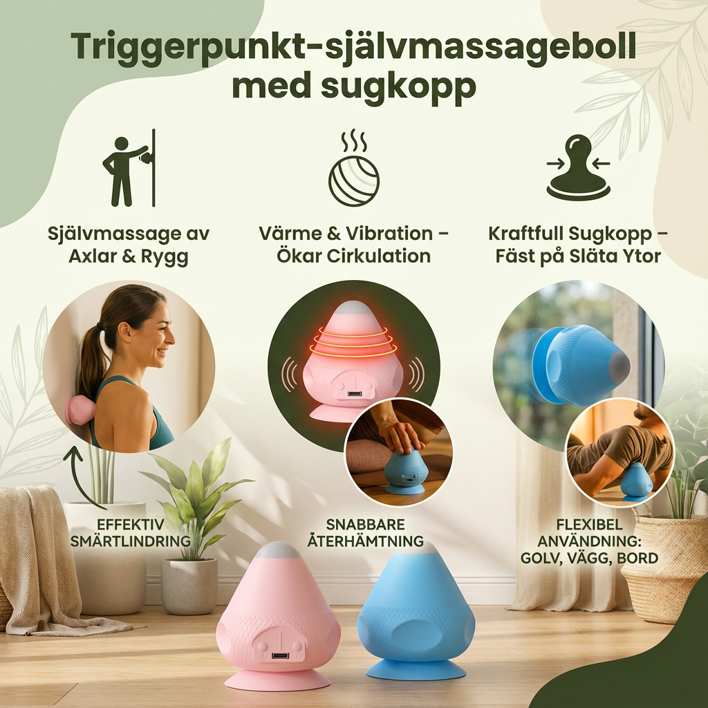 Triggerpunkt-Självmassageboll Med Sugpropp