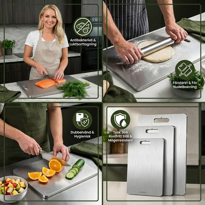 TitanPro – Högkvalitativ Skärbräda av Tyskt Rostfritt Stål