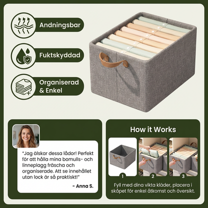 Hopfällbar Klädförvaringslåda med Handtag