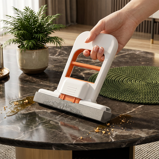 Handfri Mini-Svampmopp – Sugsnabb Allrengöringsmopp för Kök, Badrum & Bil