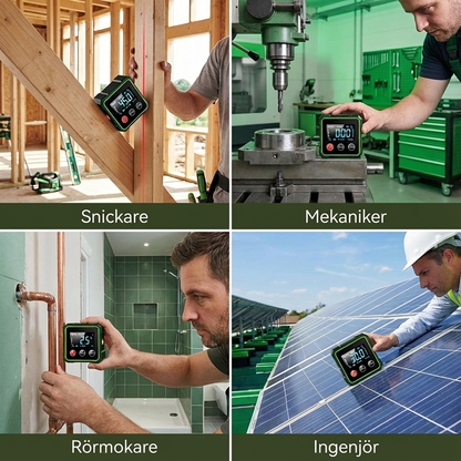 2-i-1 Digital Lutningsmätare med Laser