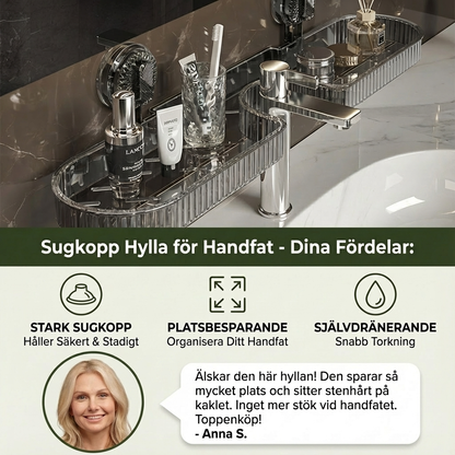 Sugkopp Hylla för Handfat