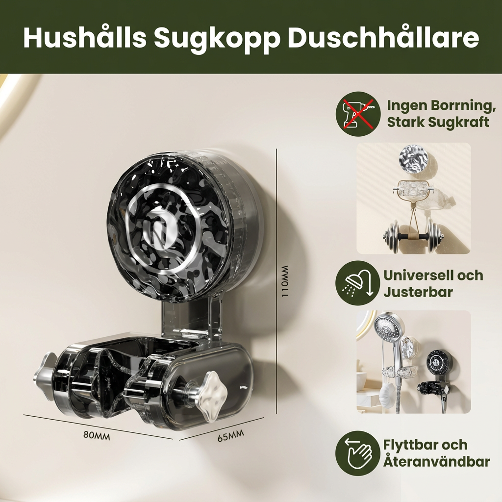 Rörligt Duschhuvudfäste