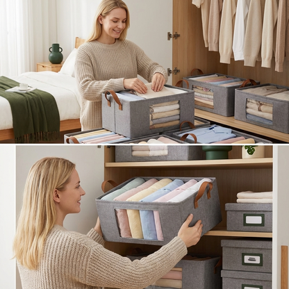 Hopfällbar Klädförvaringslåda med Handtag