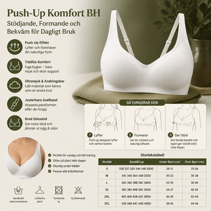 Push-Up Komfort BH – Stödjande, Formande och Bekväm för Dagligt Bruk