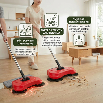 2-i-1 Dammsugare och Sopborste utan Ström