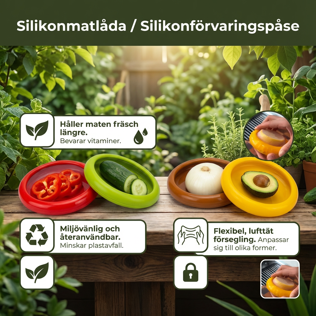 Silikonmatförvaringspåse