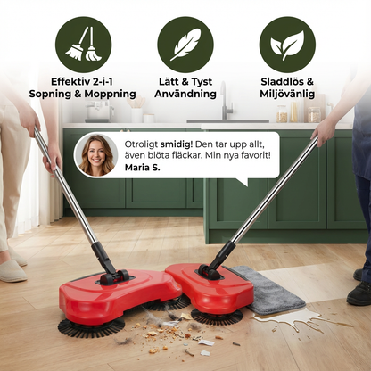 2-i-1 Dammsugare och Sopborste utan Ström