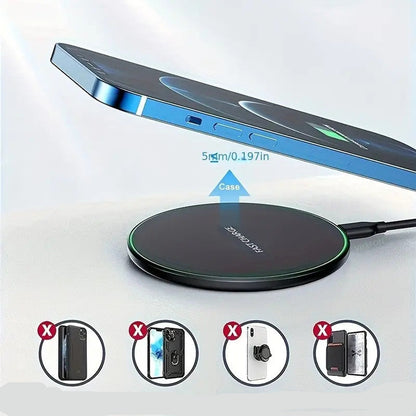 Trådlös Snabbladdningsplatta 30W För Smartphones