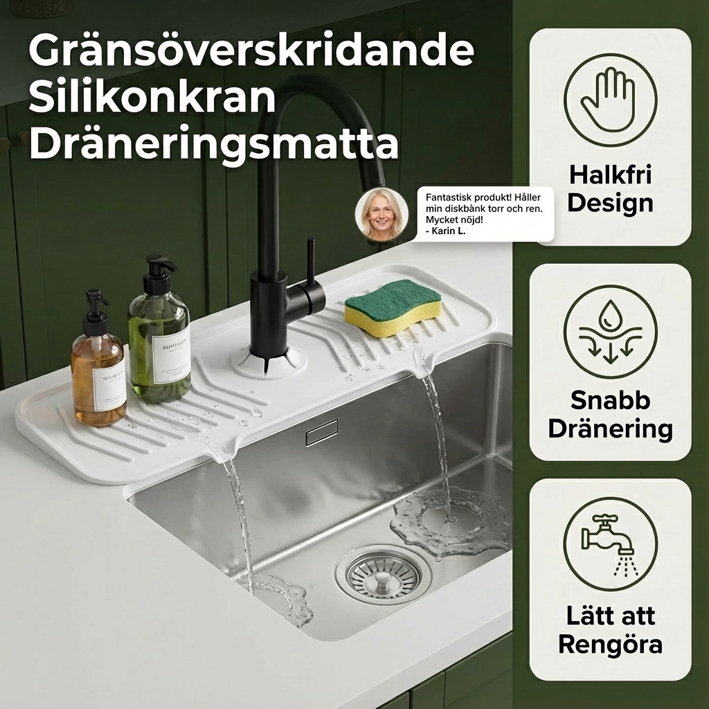 Silikon Stänkskydd Dräneringsmatta