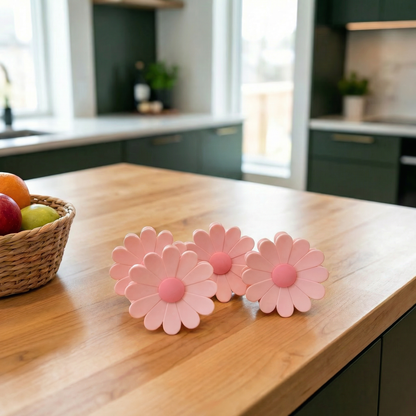 Blommig Påse Stängningsklämma – För Snacks och Livsmedelsförvaring (4-Pack)