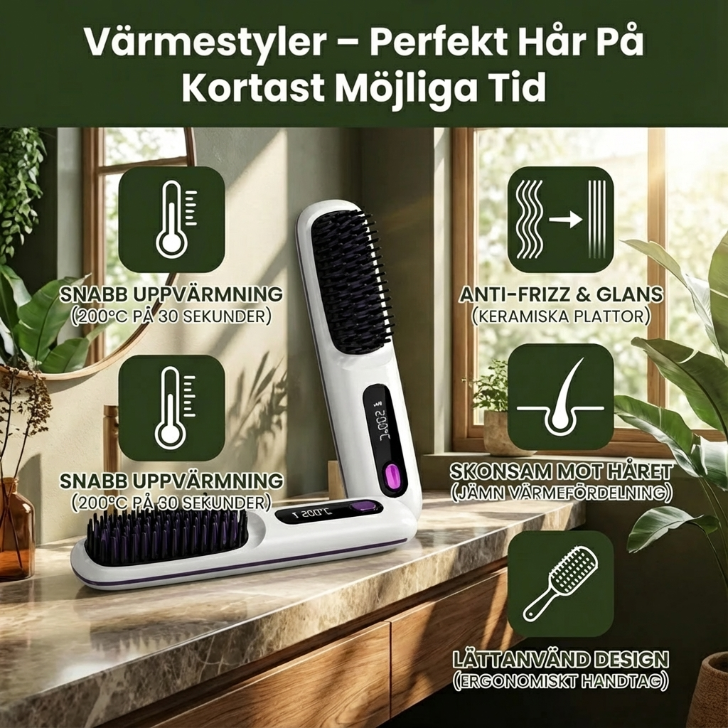 Värmestyler – Perfekt Hår På Kortast Möjliga Tid