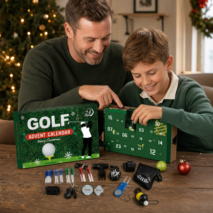 Golfadventskalender 2026 – 24 dagar med golftillbehör och överraskningar