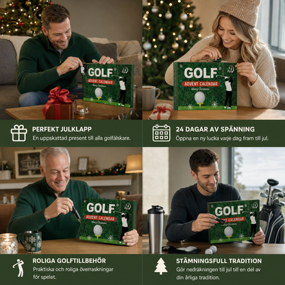 Golfadventskalender 2026 – 24 dagar med golftillbehör och överraskningar