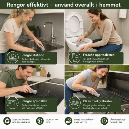 Återanvändbara Pimpstensskrubbpads för Tuff Rengöring i Hemmet och Köket
