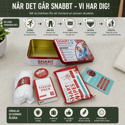 Roligt ”Shart Survival Kit” – Ultimalt Bajsskämtpresentset