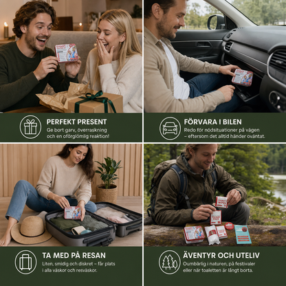 Roligt ”Shart Survival Kit” – Ultimalt Bajsskämtpresentset